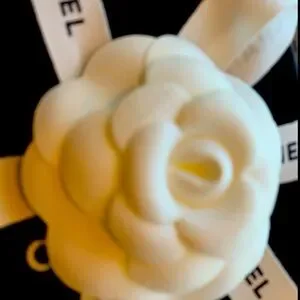 Authentic Chanel white camellia box sticker . Must have for gift wrapping/decor 4 X CHANEL White Camellia Flower Gift Packaging Sticker  main image 3